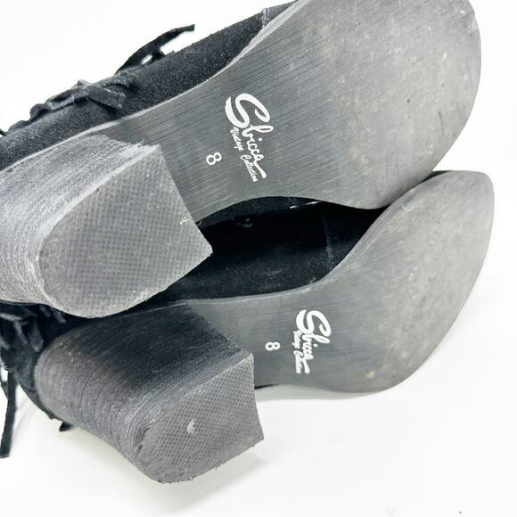 Sbicca 'Sound' Fringe Suede Bootie 8 - Picture 7 of 12